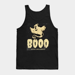 Boo Happy Halloween Design Tank Top